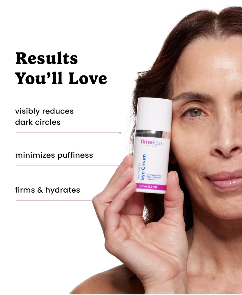 Timeless Skin Care Dark Circle Peptide Complex Eye Cream 0.5oz