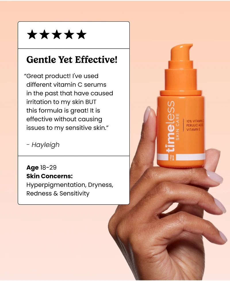 Timeless Skin Care 10% Vitamin C + E Ferulic Acid Serum
