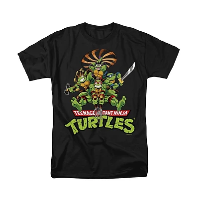 Logovision Men's Tmnt Manga Turtles T-Shirt