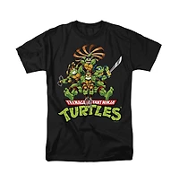 Logovision Men's Tmnt Manga Turtles T-Shirt