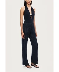 Nocturne Women's Halter Deep V Blouse