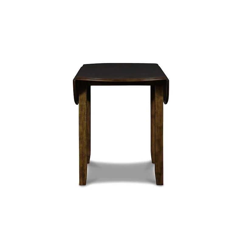 New Classic Furniture Furniture Gia Solid Wood Dining Drop Leaf Table 2 Chairs