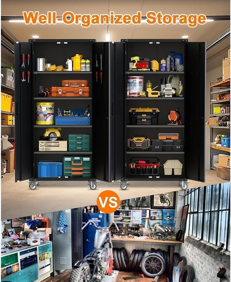 gaomon 72"H Garage Storage Cabinet