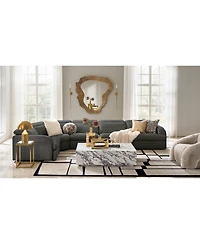 Z Gallerie Metallic Hide Pillow