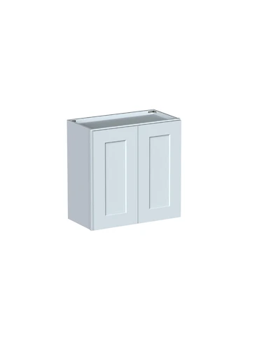 Boyel Living W24" Dove Wall Cabinet with Full Overlay Hdf Door for Custom Kitchen or Bathroom