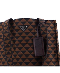 Pre-Owned Prada Symbole Shopper Tote Jacquard