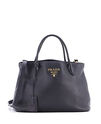 Pre-Owned Prada Medium Dual Strap Convertible Open Tote Vitello Daino