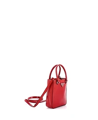 Pre-Owned Prada Small Convertible Tote Brushed Leather