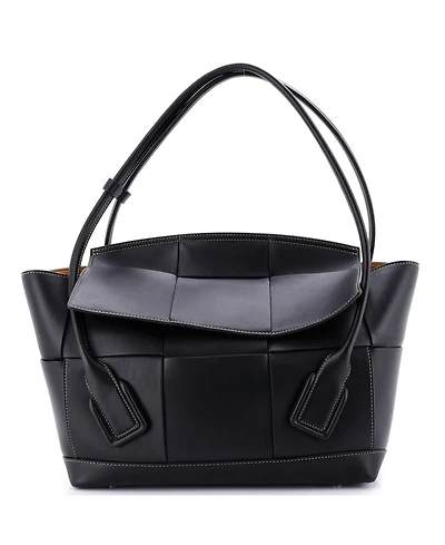 Pre-Owned Bottega Veneta Large Arco Bag Maxi Intrecciato Leather