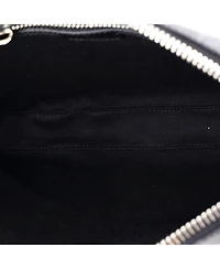 Pre-Owned Gucci Medium Web Strap Front Zip Messenger Bag Gg Coated Canvas