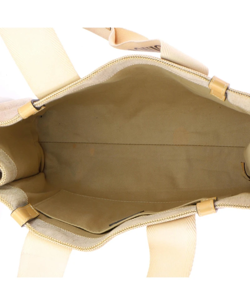 Pre-Owned Chloe Medium Woody Tote Canvas with Leather