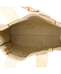 Pre-Owned Chloe Medium Woody Tote Canvas with Leather