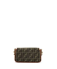 Pre-Owned Fendi Medium Baguette Nm Bag Zucca Embroidered Canvas