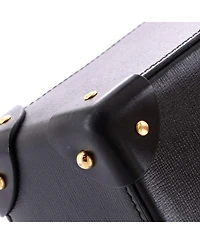 Pre-Owned Gucci Small Padlock Bamboo Shoulder Bag Leather