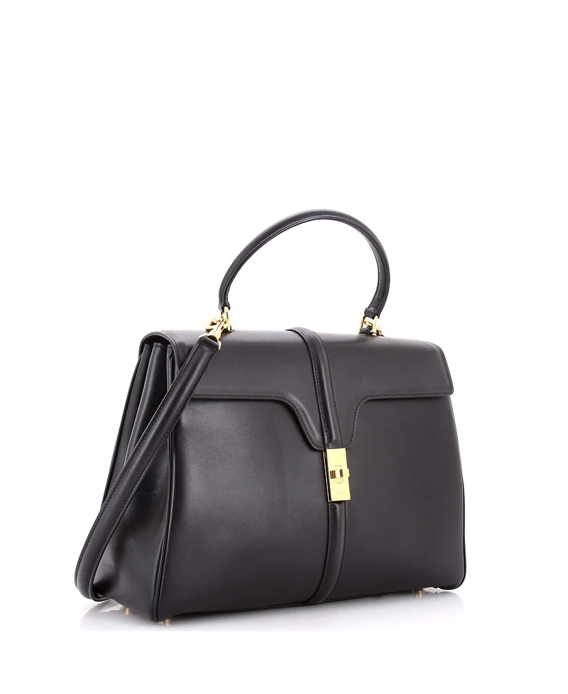 Pre-Owned Celine Medium 16 Top Handle Bag Smooth Calfskin