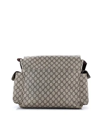 Pre-Owned Gucci Diaper Bag Gg Coated Canvas