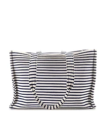 Pre-Owned Celine Large Cabas Thais Tote Triomphe Striped Canvas