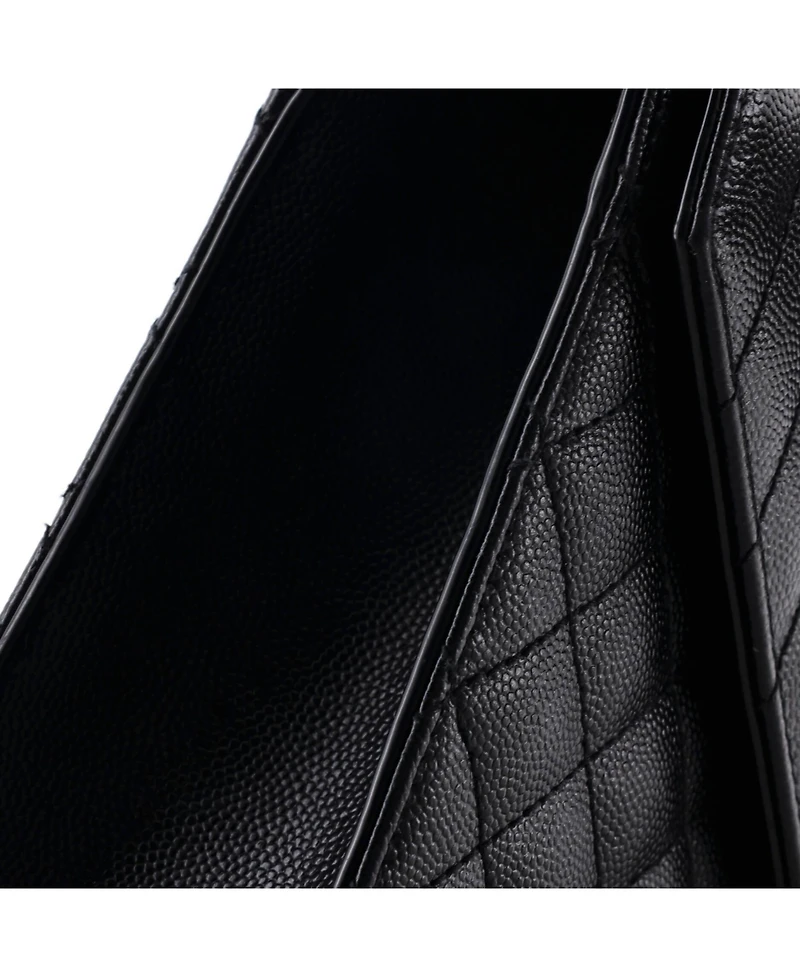 Pre-Owned Saint Laurent Medium Classic Monogram Envelope Satchel Mixed Matelasse Leather