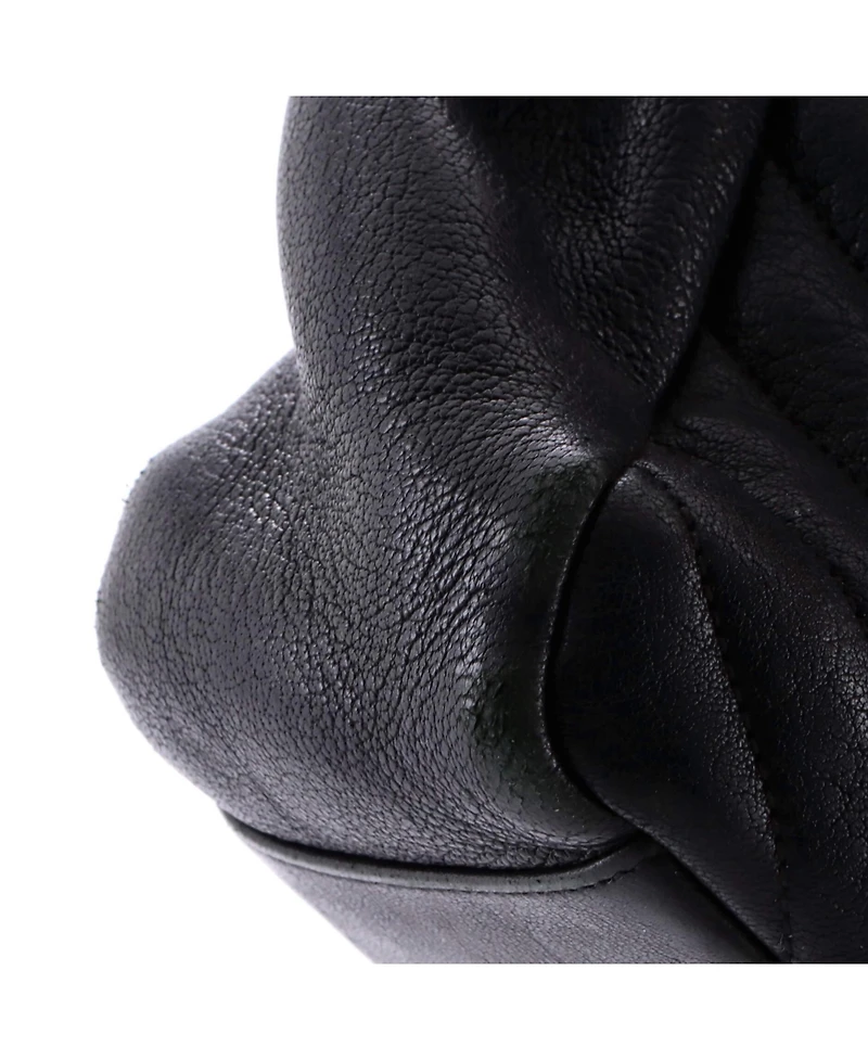 Pre-Owned Saint Laurent Large Classic Monogram College Bag Matelasse Chevron Leather