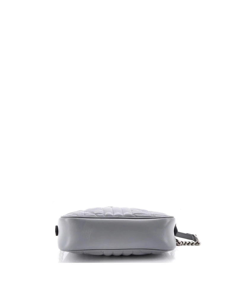 Pre-Owned Gucci Small Gg Marmont Shoulder Bag Mixed Matelasse Leather