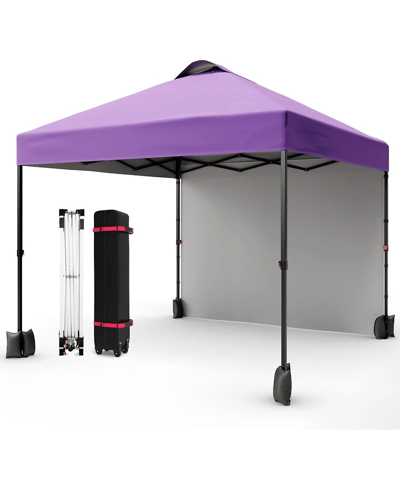 gaomon 10x10 Pop Up Canopy with Sidewalls for Outdoor