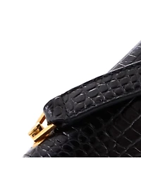 Pre-Owned Saint Laurent Medium Carre Satchel Embossed Leather