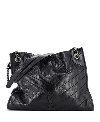 Pre-Owned Saint Laurent Medium Niki Shopping Tote Matelasse Chevron Leather