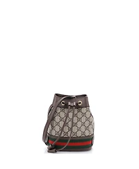 Pre-Owned Gucci Mini Ophidia Bucket Bag Gg Coated Canvas