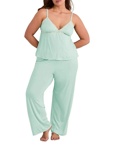 Adore Me Plus Eloisa Tank Top & Pants Pajama Set