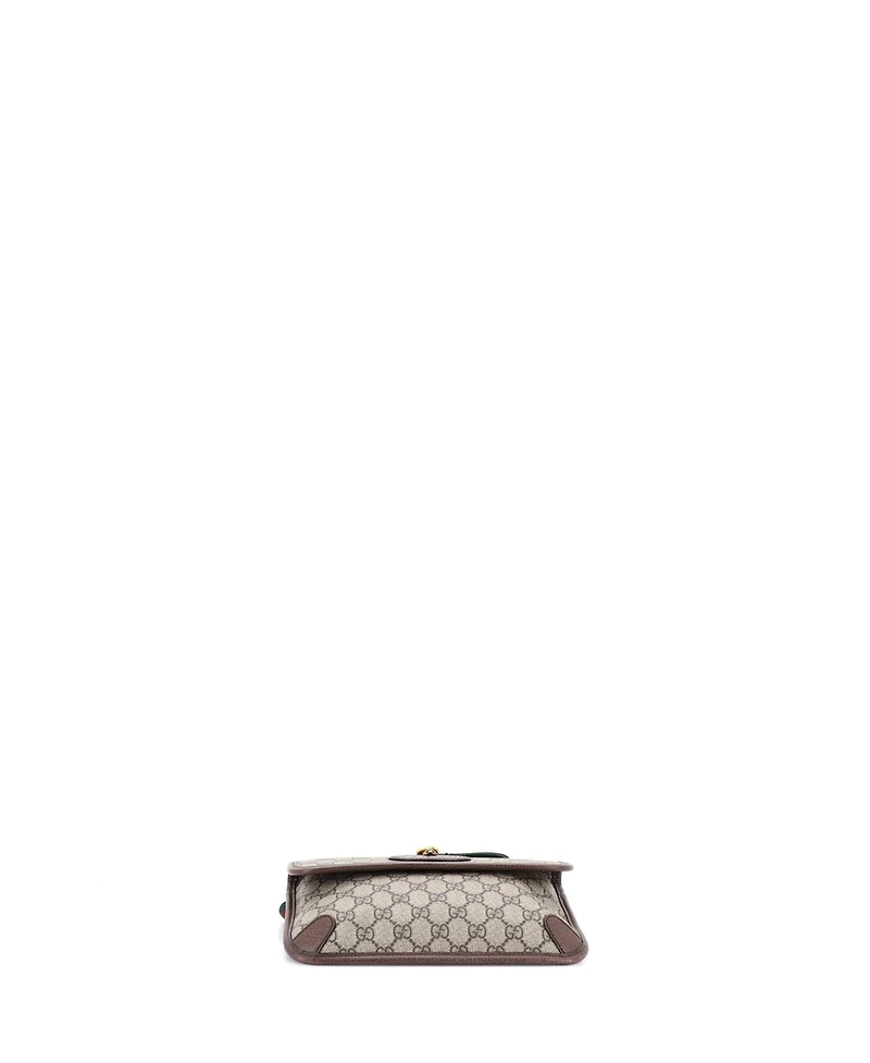 Pre-Owned Gucci Neo Vintage Flap Belt Bag Gg Coated Canvas