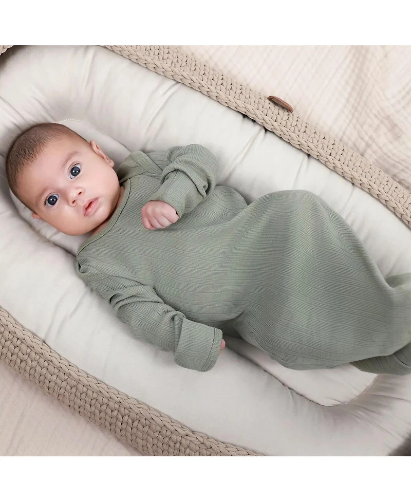 Gerber Baby Neutral 3-Pack Lap Shoulder Gowns