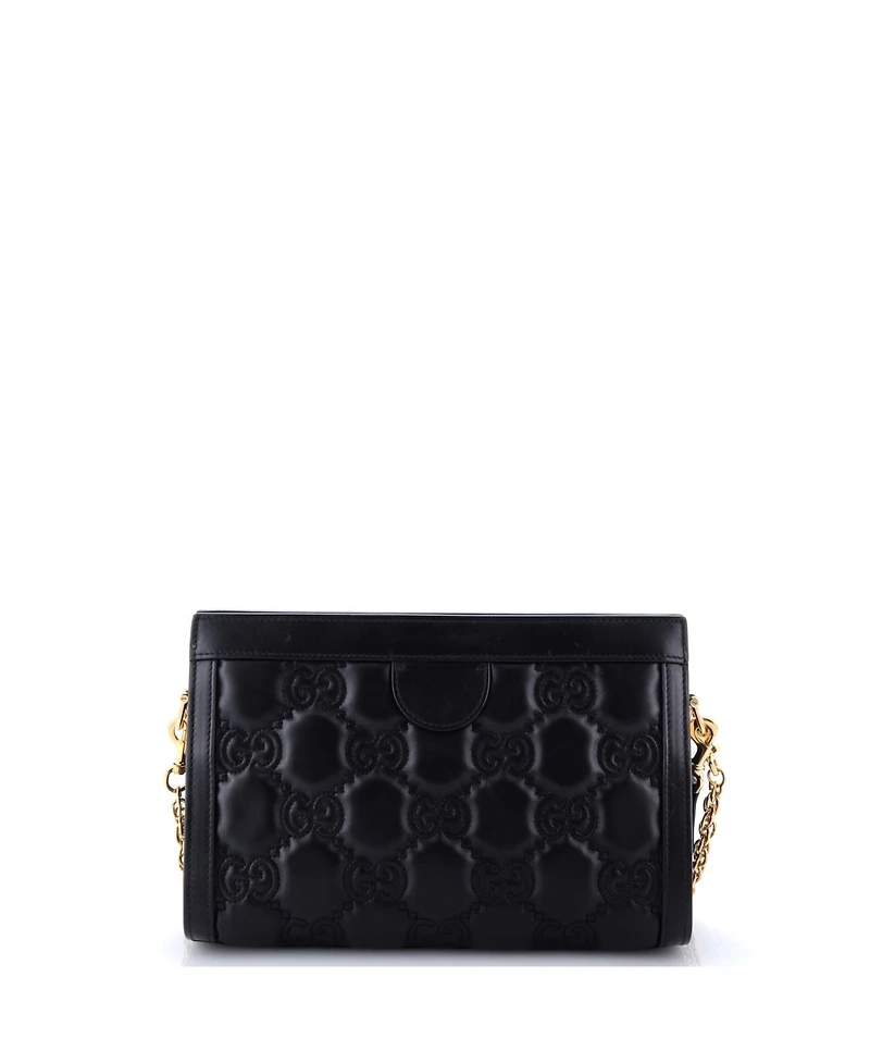 Pre-Owned Gucci Small Gg Shoulder Bag Gg Matelasse Leather