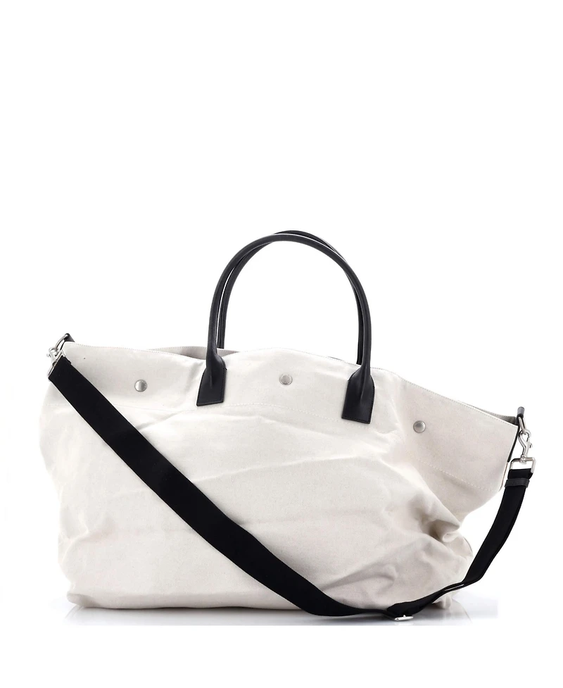 Pre-Owned Saint Laurent Maxi Rive Gauche Shopper Tote Canvas