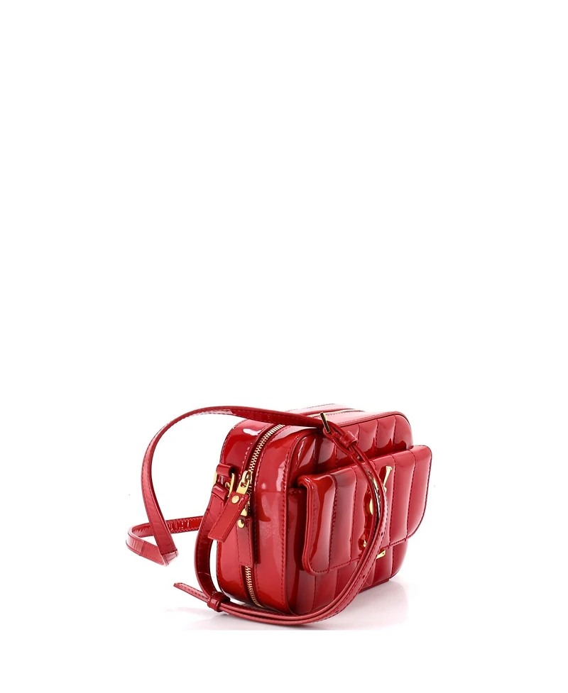 Pre-Owned Saint Laurent Toy Vicky Camera Bag Vertical Quilt Patent