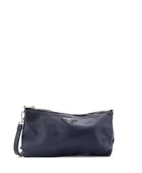 Pre-Owned Prada Mini Flat Zip Crossbody Bag Vitello Daino