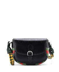 Pre-Owned Gucci Charisma Flap Shoulder Bag Embossed Leather