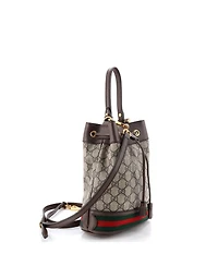 Pre-Owned Gucci Small Ophidia Bucket Bag Gg Coated Canvas
