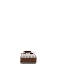 Pre-Owned Gucci Mini Interlocking G Patch Tote Gg Coated Canvas
