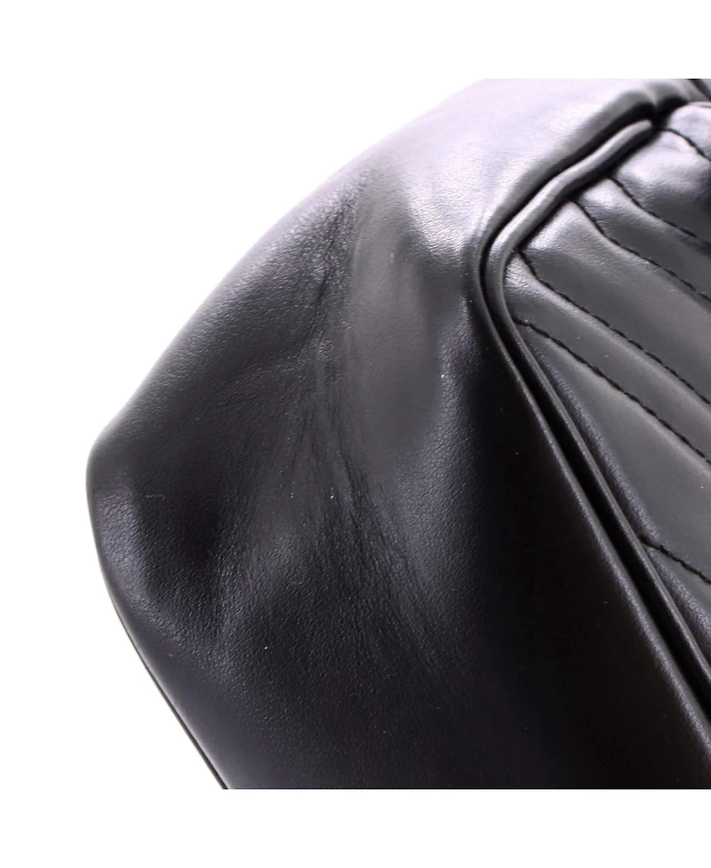 Pre-Owned Gucci Mini Gg Marmont Front Pocket Bucket Bag Matelasse Leather