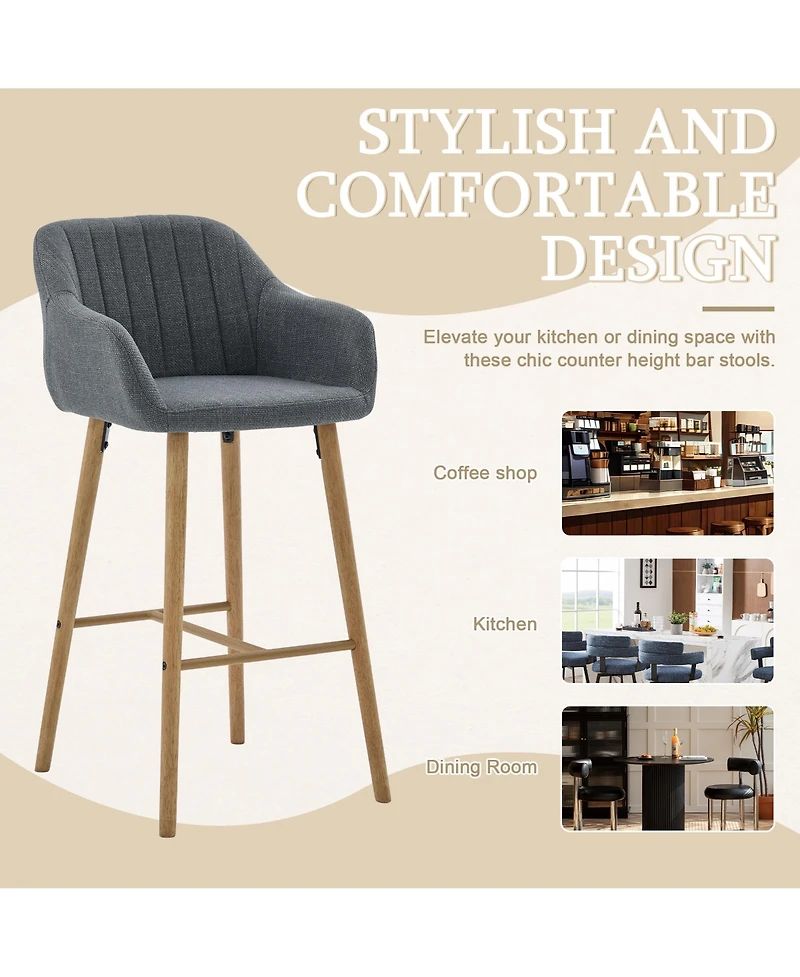 Rainsken Tall Bar Stools Set of 2