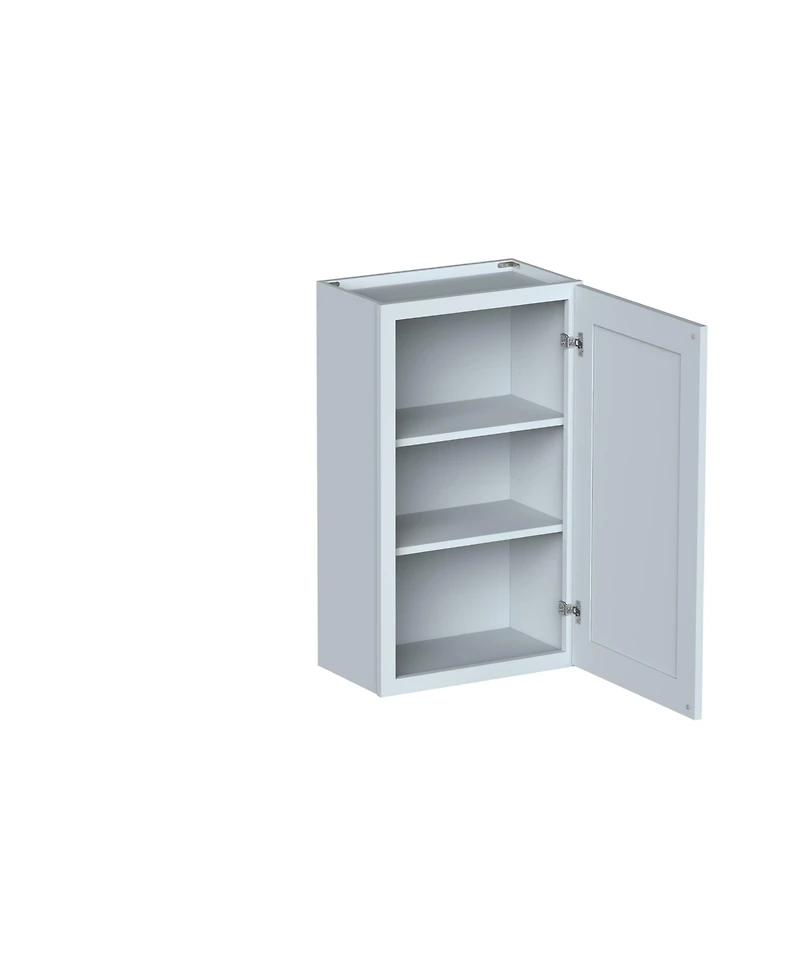 Boyel Living W21" Wall Cabinet with Full Overlay Hdf Door for Custom Kitchen or Bathroom