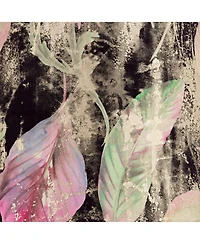 Springcrest 13" Top x 15" Bottom x 11" High x 11" Slant Print Lamp Shade Replacement Drum Leaves Spider Harp Finial