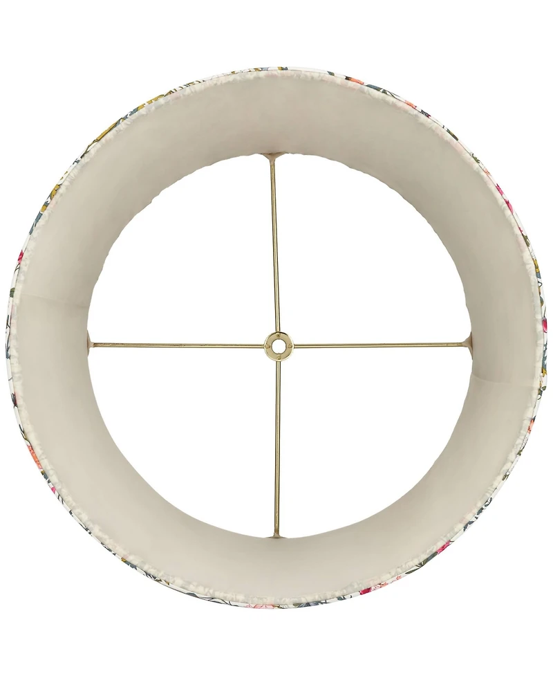 Springcrest Sally Slant Print Lamp Shade Replacement Meadow Pleated Floral Spider Harp Finial