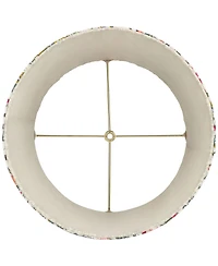 Springcrest Sally Slant Print Lamp Shade Replacement Meadow Pleated Floral Spider Harp Finial