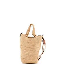 Pre-Owned Loewe Mini Paula's Ibiza Slit Tote Straw