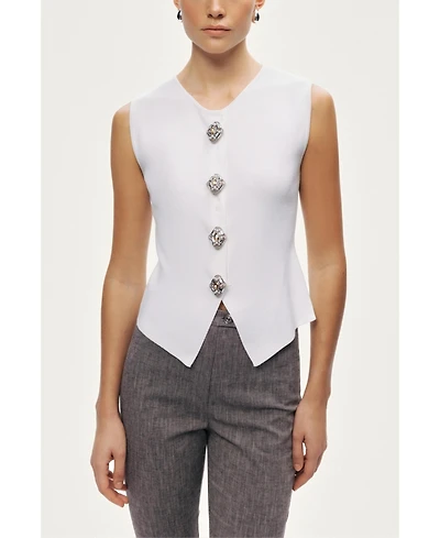 Nocturne Women's Embellished Sleeveless Knit Top