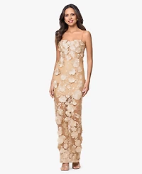 Xscape Women's Sleeveless Strapless Gown