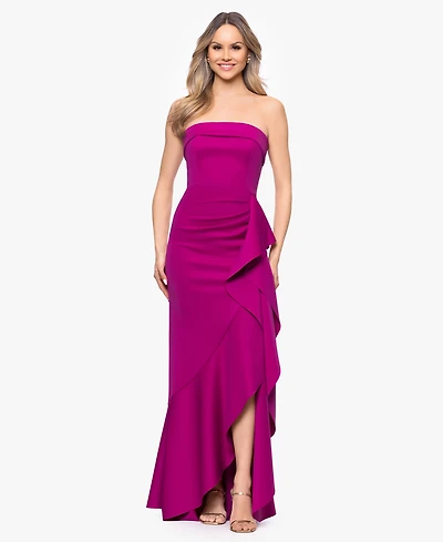 Xscape Women's Sleeveless Strapless Gown