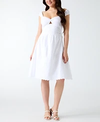 Guess Women's Cotton Stella Embroidered Dress