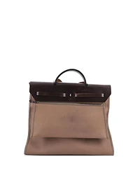 Pre-Owned HERMES 39 Herbag Zip Leather and Toile